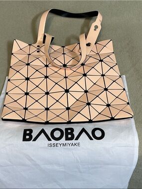 Issey Miyake Blush Pink Geometric Baobao Tote